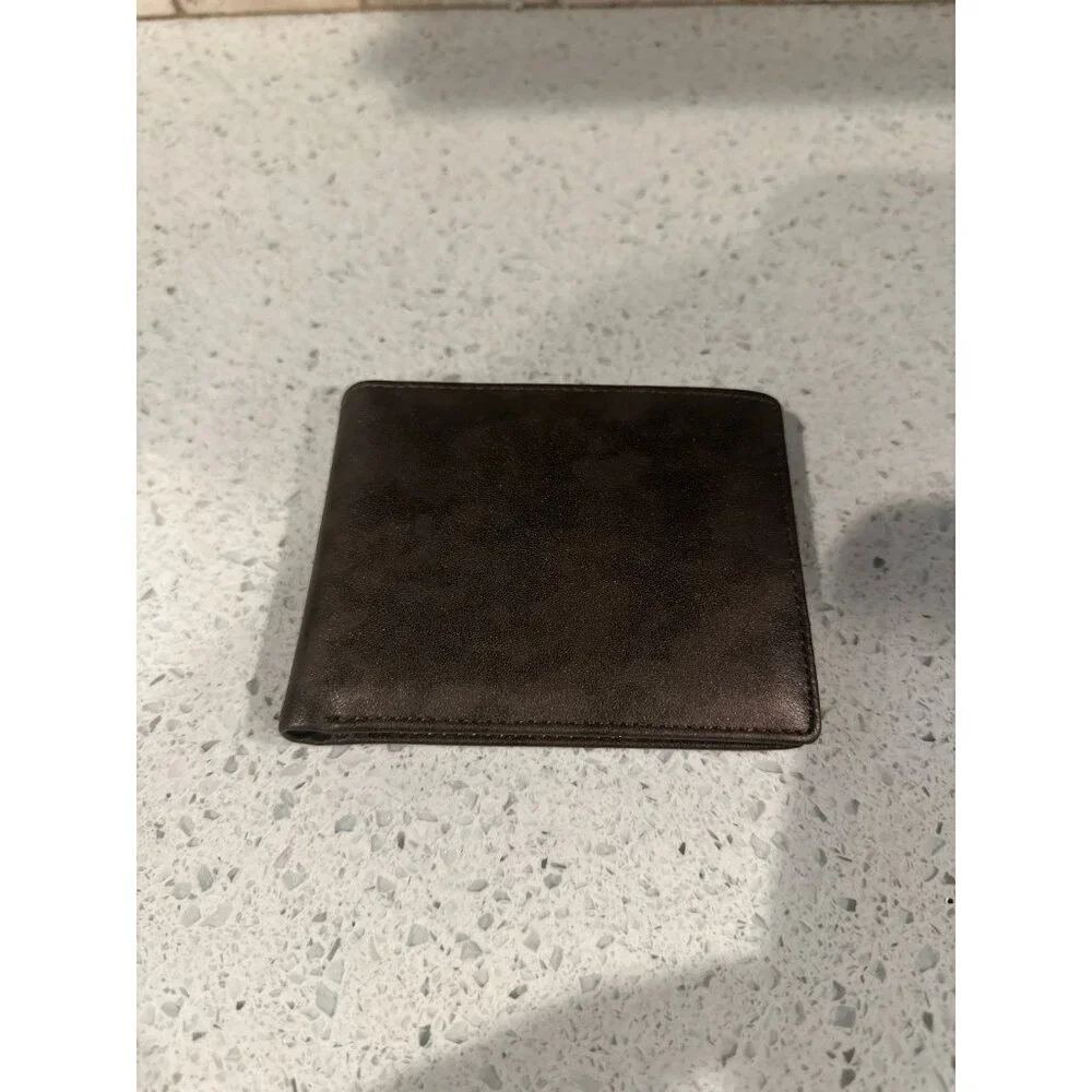 NIB HIMI Genuine Leather RFID‎ Blocking Bifold Stylish Wallet With 2 ID Window